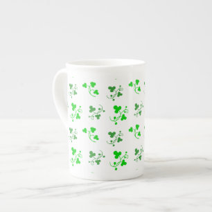 Green Shamrocks Pattern Mug