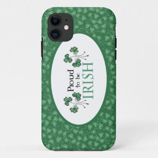 Green Shamrocks Proud to be Irish iPhone 5/5s Case