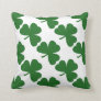 Green Shamrocks St. Patrick's Day Throw Pillow