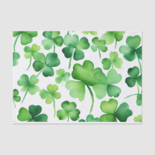 Green Shamrocks Tissue Paper
