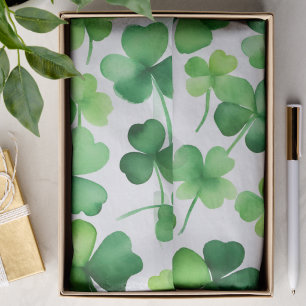 Green Shamrocks Tissue Paper