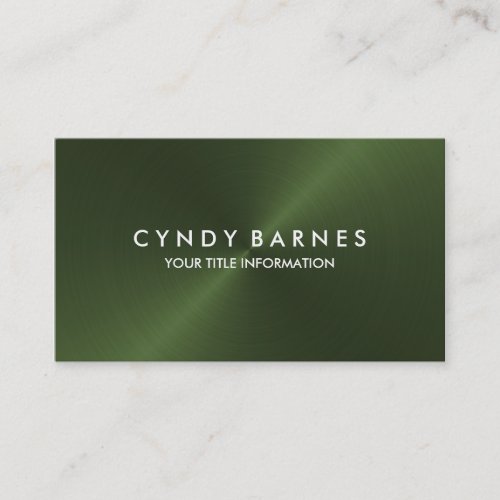 Green Sheen Business Card