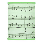 Green Sheet Music Lamp Shade (Right)