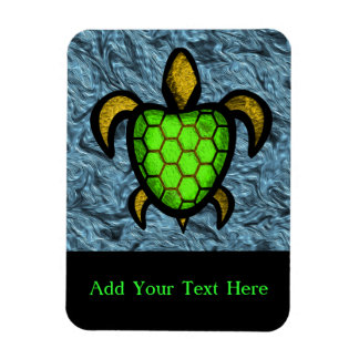 Green Shell Turtle Customizable  Flexi Magnet