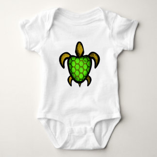 Green Shell Turtle Infant Apparel Baby Bodysuit