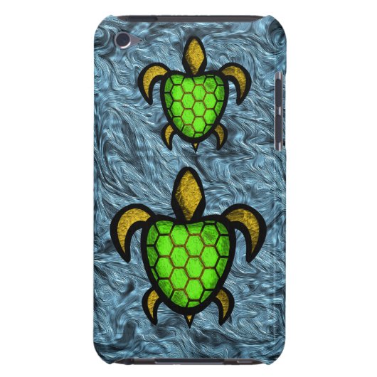 Green Shell Turtle iPod Touch Case (Back)