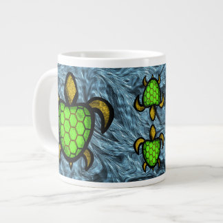 Green Shell Turtle Jumbo Mug