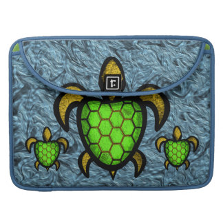 Green Shell Turtle MacBook Pro Flap Sleeve