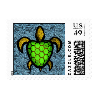 Green Shell Turtle Postage