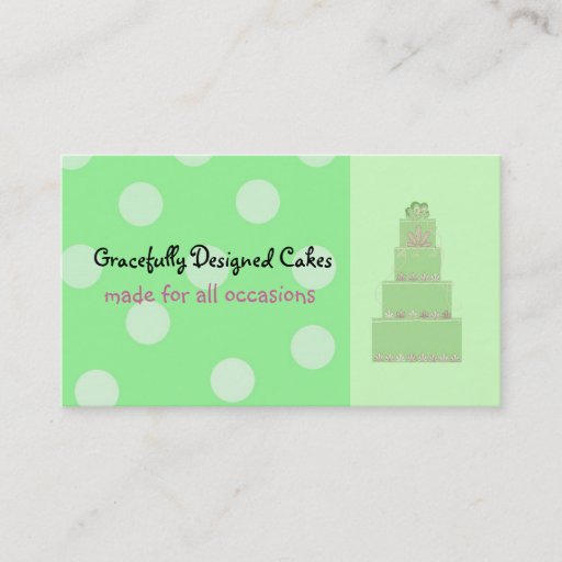 Customizable Green Sherbet Business Card