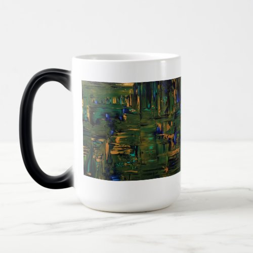 Green Shimmer Art Products by Rachel Dolezal Magic Mug