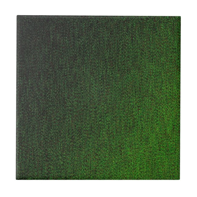 Green Shimmer Design Ceramic Tile (Front)