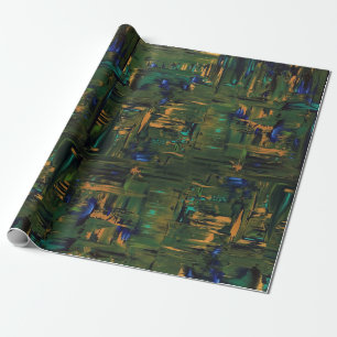 Green Shimmer Wrapping Paper