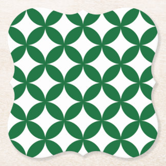 Green Shippo Bracket Paper Coaster