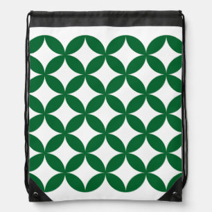 Green Shippo Drawstring Backpack