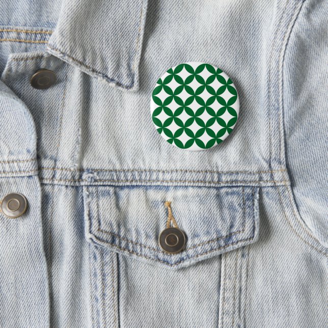 Green Shippo Pattern Button (In Situ)