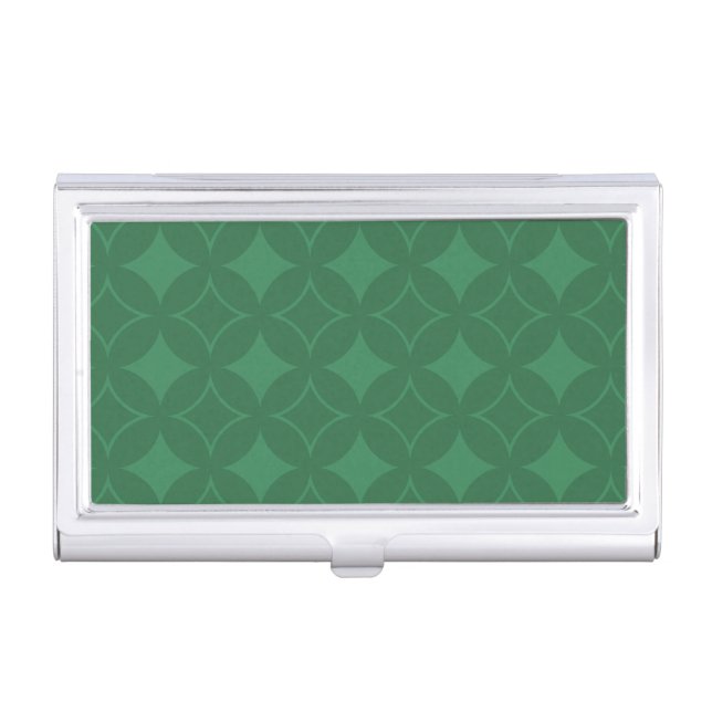 Green Shippo pattern Case For Business Cards (Front)