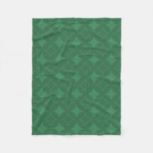 Green Shippo pattern Fleece Blanket