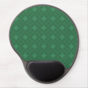 Green Shippo pattern Gel Mouse Pad