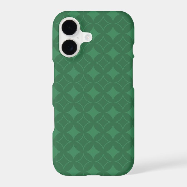Green Shippo pattern Iphone Case (Back)