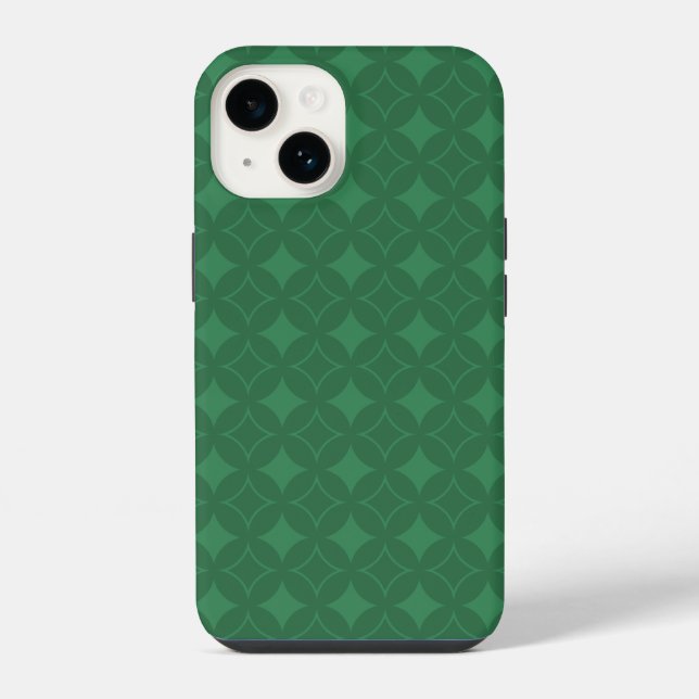 Green Shippo pattern Iphone Case (Back)