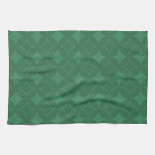 Green Shippo pattern Towel