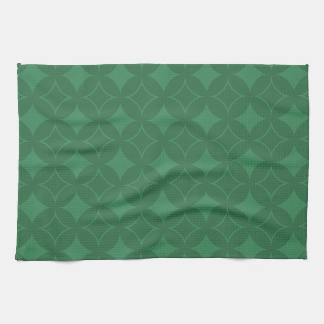 Green Shippo pattern Towel (Horizontal)