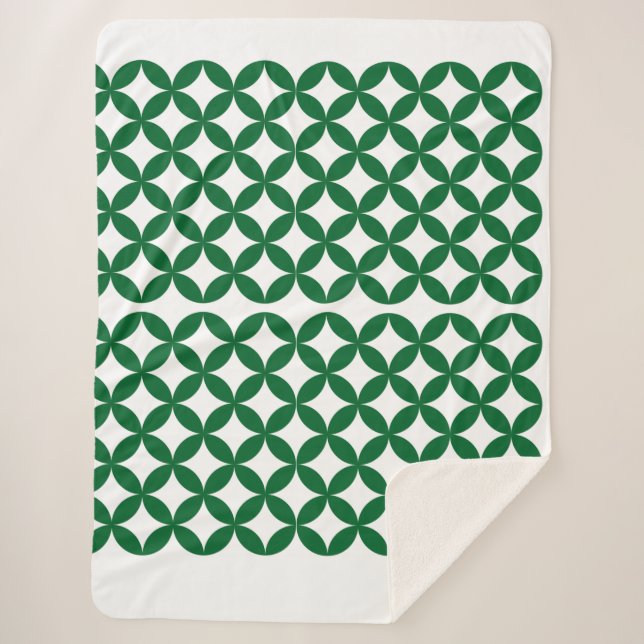 Green Shippo Sherpa Blanket (Front)