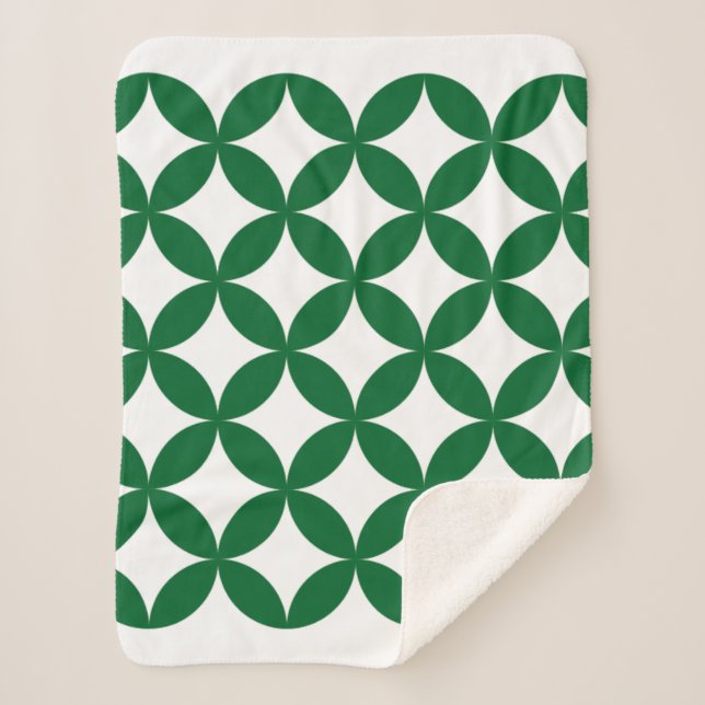 Green Shippo Sherpa Blanket (Front)