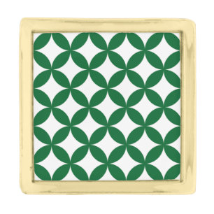 Green Shippo Square Lapel Pin