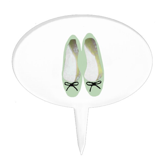Green Shoes Cake Topper (Front)
