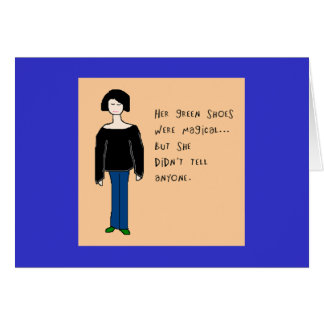 Green shoes cards