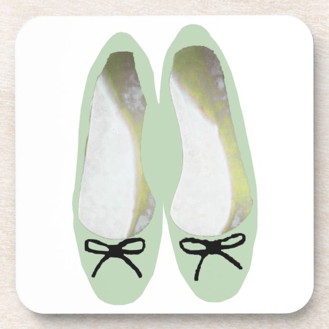Green Shoes Drink Coaster (Front)