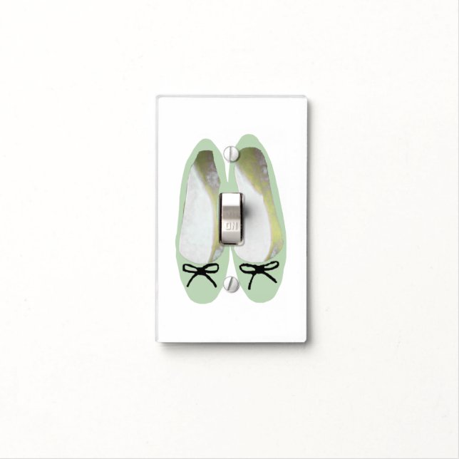 Green Shoes Light Switch Cover (In Situ)