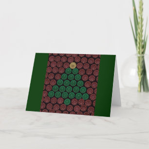 Green Shotgun Shell tree Holiday Card