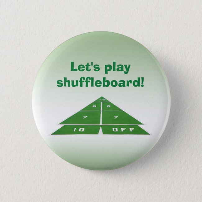 Green Shuffleboard Button