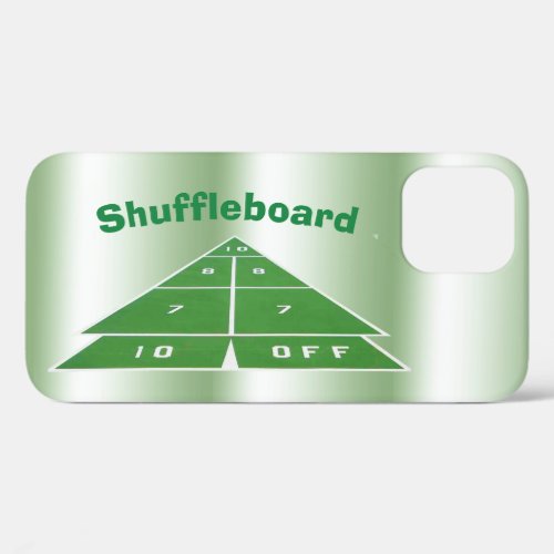 Green Shuffleboard iPhone 12 Case