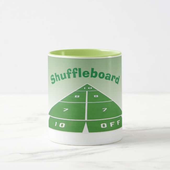 Green Shuffleboard Mug