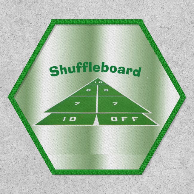 Green Shuffleboard Patch