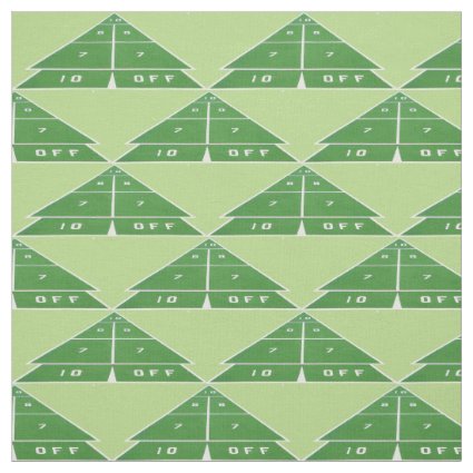 Green Shuffleboard Pattern Fabric