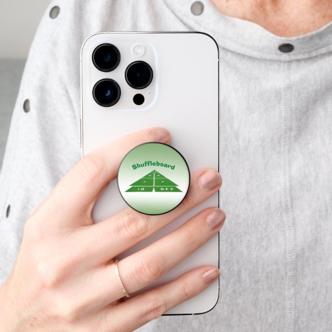 Green Shuffleboard Smartphone PopSocket