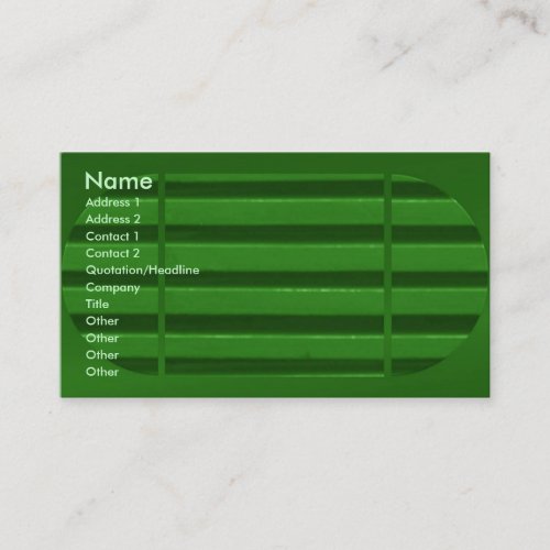 Green Shutter Profile Card
