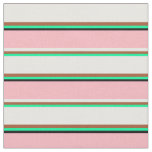 [ Thumbnail: Green, Sienna, Mint Cream, Light Pink, and Black Fabric ]
