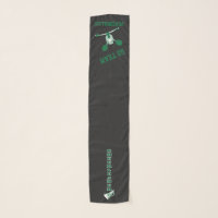 Green Silhouette Cute Cheerleader Scarf