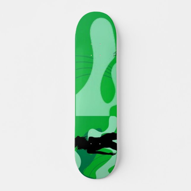 Green Silhouette Skateboard (Front)