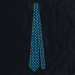 Green Silhouette Tree Frog Blue Ties For Men<br><div class="desc">Blue Ties For Men Green Silhouette Frog Pattern. Tree Frog pattern mens business ties in shades of slate gray.</div>