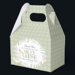 Green Silly Goose Floral Gingham Birthday Favor Boxes<br><div class="desc">A silly goose is almost on the loose. This Silly Goose Party Decor Collection is perfect for celebrating your sweet little girl! Featuring an adorable silly goose, pastel florals, and soft gingham patterns, this collection is perfect for adding a touch of playful elegance to any party. Whether it’s for a...</div>