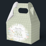 Green Silly Goose Floral Gingham Birthday Favor Boxes<br><div class="desc">A silly goose is almost on the loose. This Silly Goose Party Decor Collection is perfect for celebrating your sweet little girl! Featuring an adorable silly goose, pastel florals, and soft gingham patterns, this collection is perfect for adding a touch of playful elegance to any party. Whether it’s for a...</div>