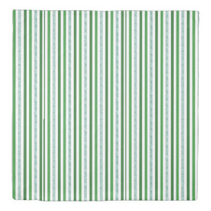 Green Silver Glitter Stripes Custom Duvet Cover