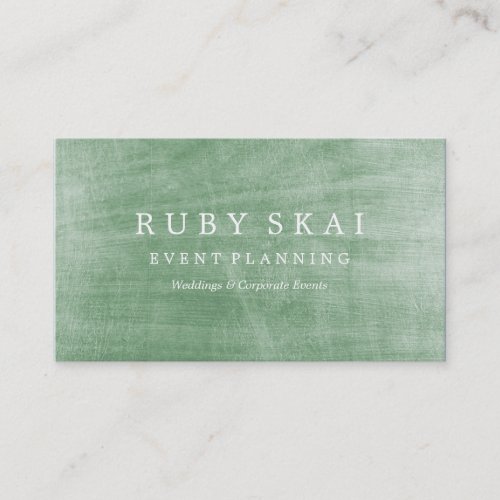 Green Silver Textured Architectural Business Card